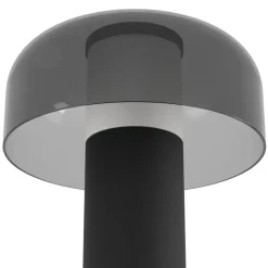 LED-bordlampe Ponente, Ø 16 cm, sort, CCT, dæmpbar