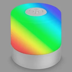 LED-bordlampe Smal, krom, RGBW, plast, 7 cm