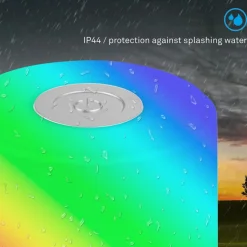 LED-bordlampe Smal, krom, RGBW, plast, 7 cm