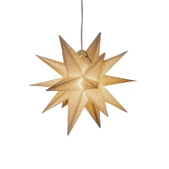 LED-dekolampe papirstjerne, 3D, hvid, dæmpbar