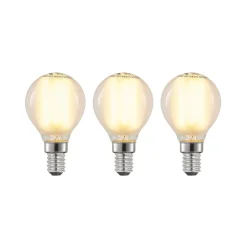 LED-dråbepære E14 4 W 2.700 K mat dæmpes, 3 stk