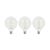 LED-filament E27 6 W 2.700 K G125 Globe klar 3 stk