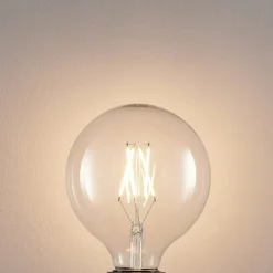 LED-filament E27 6 W 2.700 K G125 Globe klar 3 stk