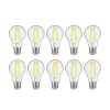 LED-filamentpære E27 3,8 W 830 806 lumen 10 stk