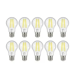 LED-filamentpære E27 5 W 3000 K 1060 lumen 10 stk