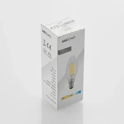 LED-filamentpære E14 4 W 827 kerte, dæmpes, 2 stk