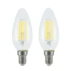 LED-filamentpære E14 4 W 827 3-trins-dæmper, 2 stk