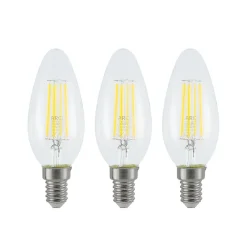 LED-filamentpære E14 4 W 827 3-trins-dæmper, 3 stk