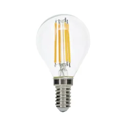 LED-filamentpære E14 G45 klar 6W 827 720lm dæmpbar