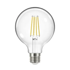 LED-filamentpære, E27, G95, 3,8W, 2700K, 806lm, 3 enheder
