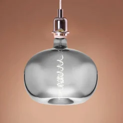 LED-filamentpære E27 4W Big Size æbleform krom