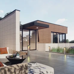 LED-gadelampe E383, 1 lyskilde, beton, højde 70 cm