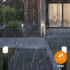 LED-gadelampe OOL-50018, aluminium, højde 80 cm