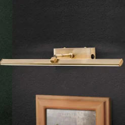 LED-gallerilampe Suren i antik messing, 50 cm