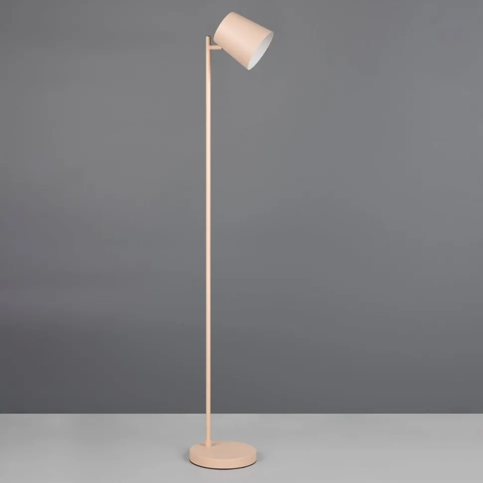 LED-gulvlampe Blake, sand, metal, dæmpbar