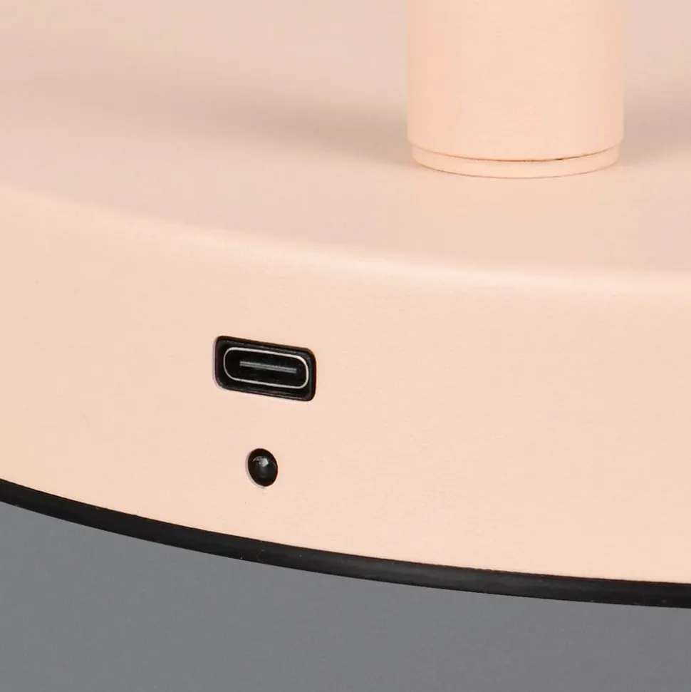 LED-gulvlampe Blake, sand, metal, dæmpbar