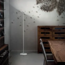 LED-gulvlampe Joshua i hvid