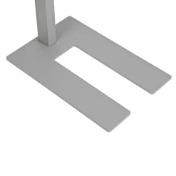 LED-gulvlampe MAULjuvis, sølv, 196 cm, dæmpbar fod