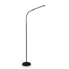 LED-gulvlampe Mura, sort, højde 170 cm, metal Touchdimmer