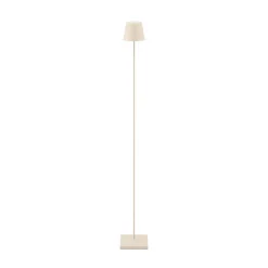 LED-gulvlampe Nuindie IP54 120 cm rund USB-C dune beige