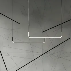 LED-hængelampe Horizon, metal, sort, 4.000 K