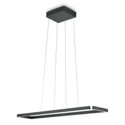 LED-hængelampe Marisa-100, sort mat, 100 x20 cm