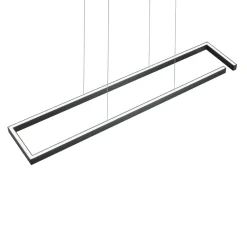 LED-hængelampe Marisa-100, sort mat, 100 x20 cm