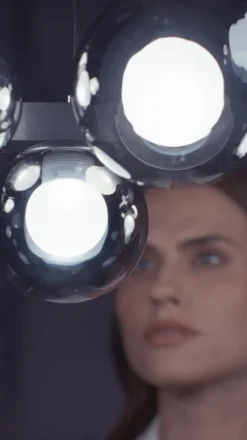 LED-hængelampe PURE E-Popup, platin, glas, CCT, 18-flg.