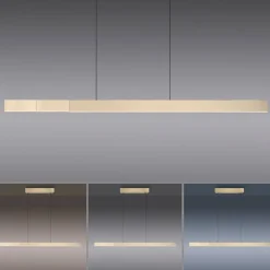 LED-hængelampe PURE Moto-Rise, imperial gold, aluminium, CCT