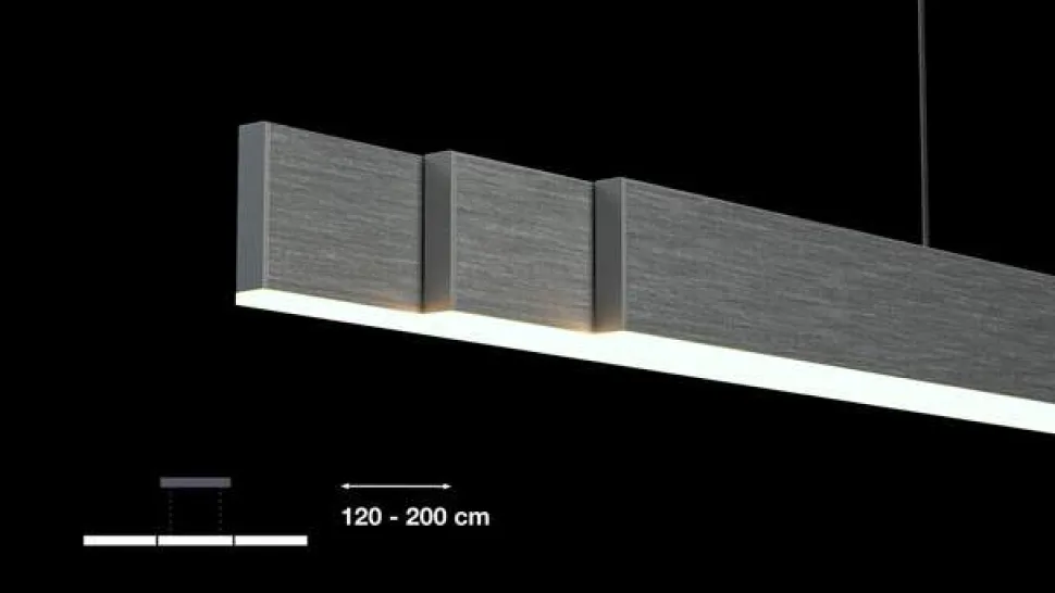 LED-hængelampe PURE Moto-Rise, platin, aluminium, CCT