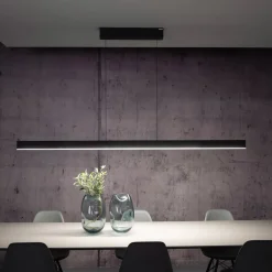 LED-hængelampe PURE Moto-Rise, platin, aluminium, CCT