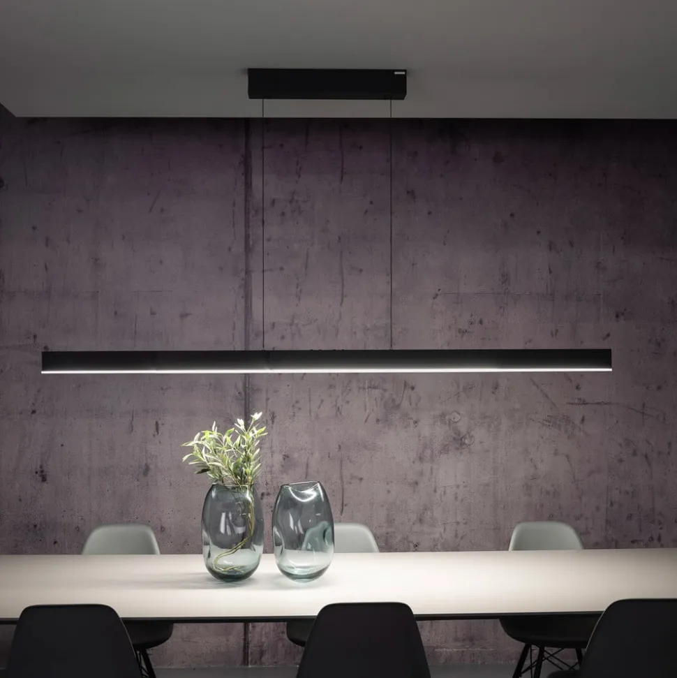 LED-hængelampe PURE Moto-Rise, platin, aluminium, CCT