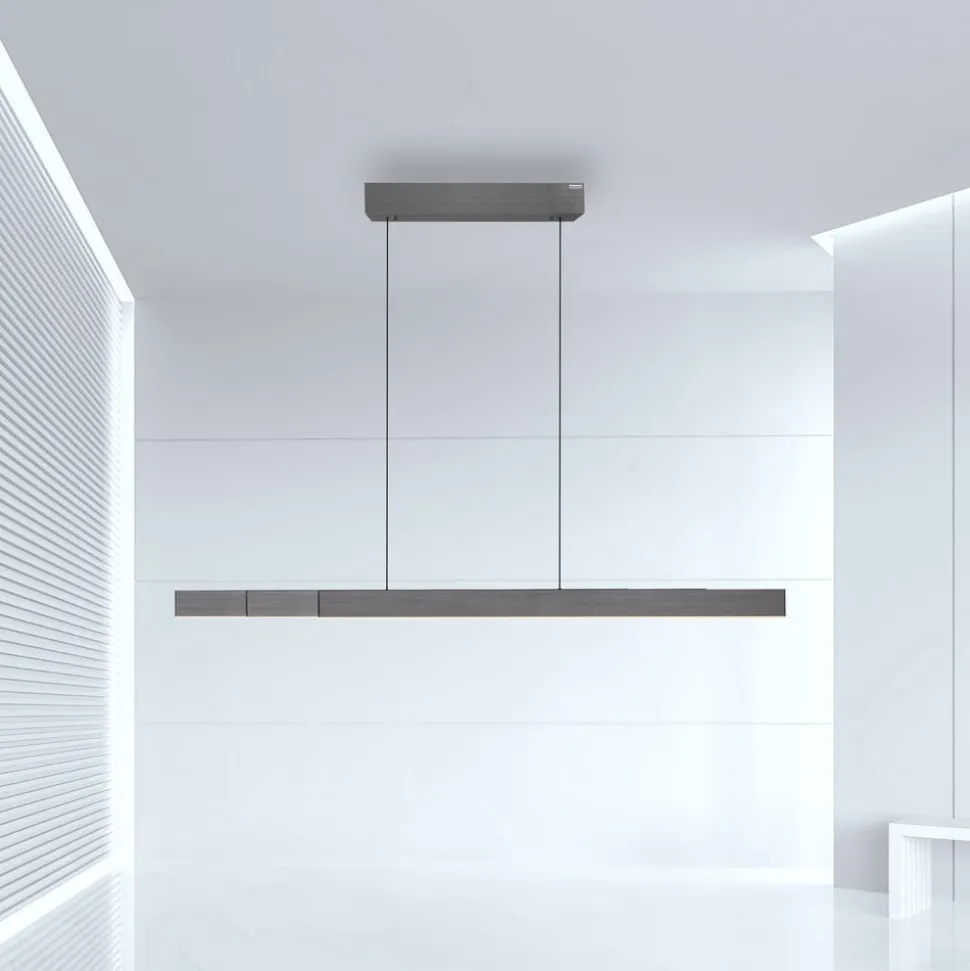 LED-hængelampe PURE Moto-Rise, platin, aluminium, CCT