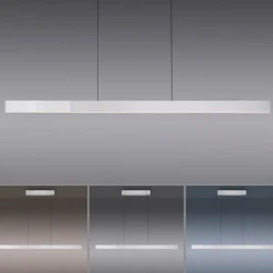 LED-hængelampe PURE Moto-Rise, diamant, aluminium, CCT