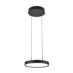 LED-hængelampe Teide, sort, 1 lyskilde, metal, 2.700 K