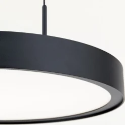 LED-hængelampe Teide, sort, 1 lyskilde, metal, 2.700 K