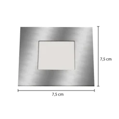 LED-indbygningslampe til indbyggede kasser, sølv