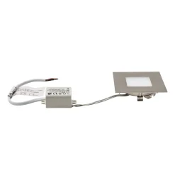 LED-indbygningslampe til indbyggede kasser, sølv