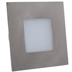 LED-indbygningslampe til indbyggede kasser, sølv