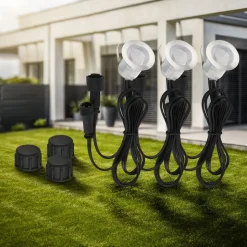 LED-indbygningsspot 3913032 IP67 12V 3x-udvidelse 3cm stål