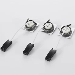 LED-indbygningsspot Andrej, kantet, nikkel, sæt med 3 stk