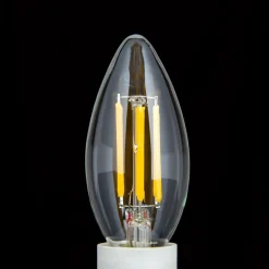 LED-kertepære E14 5 W Filament klar 827 kan dæmpes