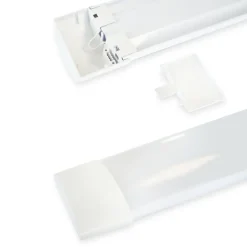LED-loftlampe Batten, længde 120 cm, aluminium, hvid, 4.000 K