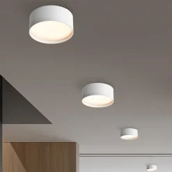 LED-loftlampe CMD 9194, Ø 15 cm, hvid, IP44, metal