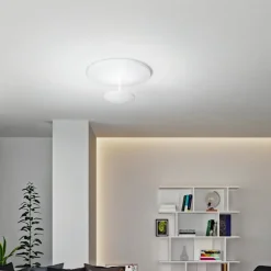 LED-loftlampe Conrad, hvid, Ø 50 cm, metal, dæmpbar