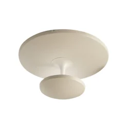 LED-loftlampe Conrad, sandfarvet, Ø 50 cm, metal, dæmpbar