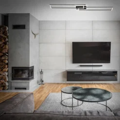 LED-loftlampe Frame CCT fjernbetjening sort