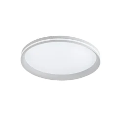 LED-loftlampe Isy, hvid, Ø 45 cm, metal, CCT, dæmpbar