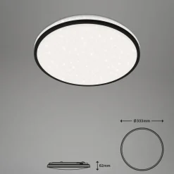 LED-loftlampe Ivy Sky S, stjernedekoration, Ø 33 cm