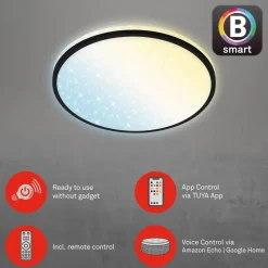 LED-loftlampe Ivy Sky S, stjernedekoration, Ø 33 cm